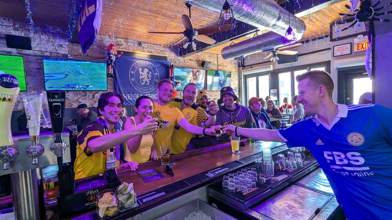 Full bar on a matchday